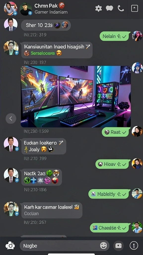 2739 - Screenshot menunjukkan karakter utama dalam pertarungan epik.